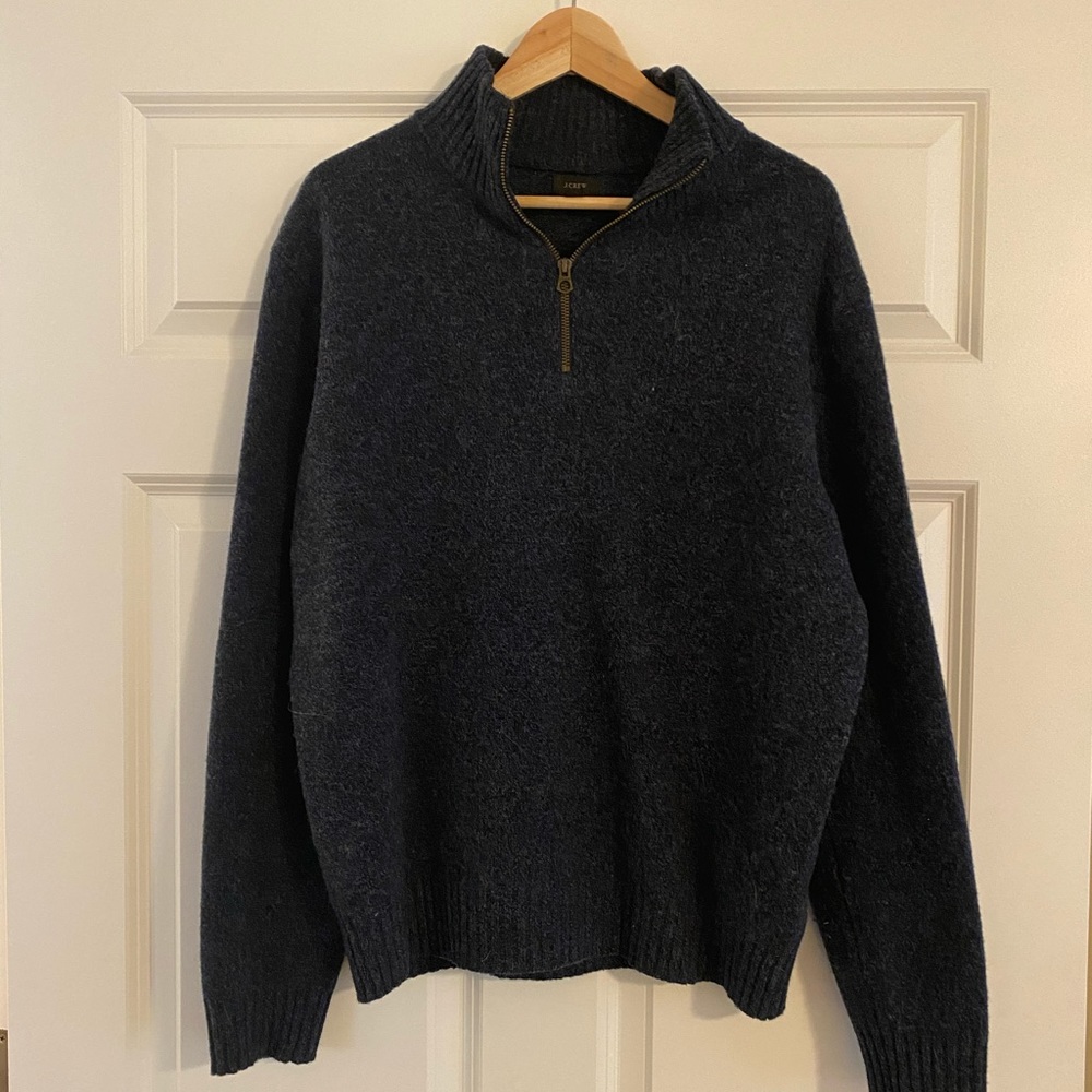 J Crew Quarter Zip Pullover Sweater